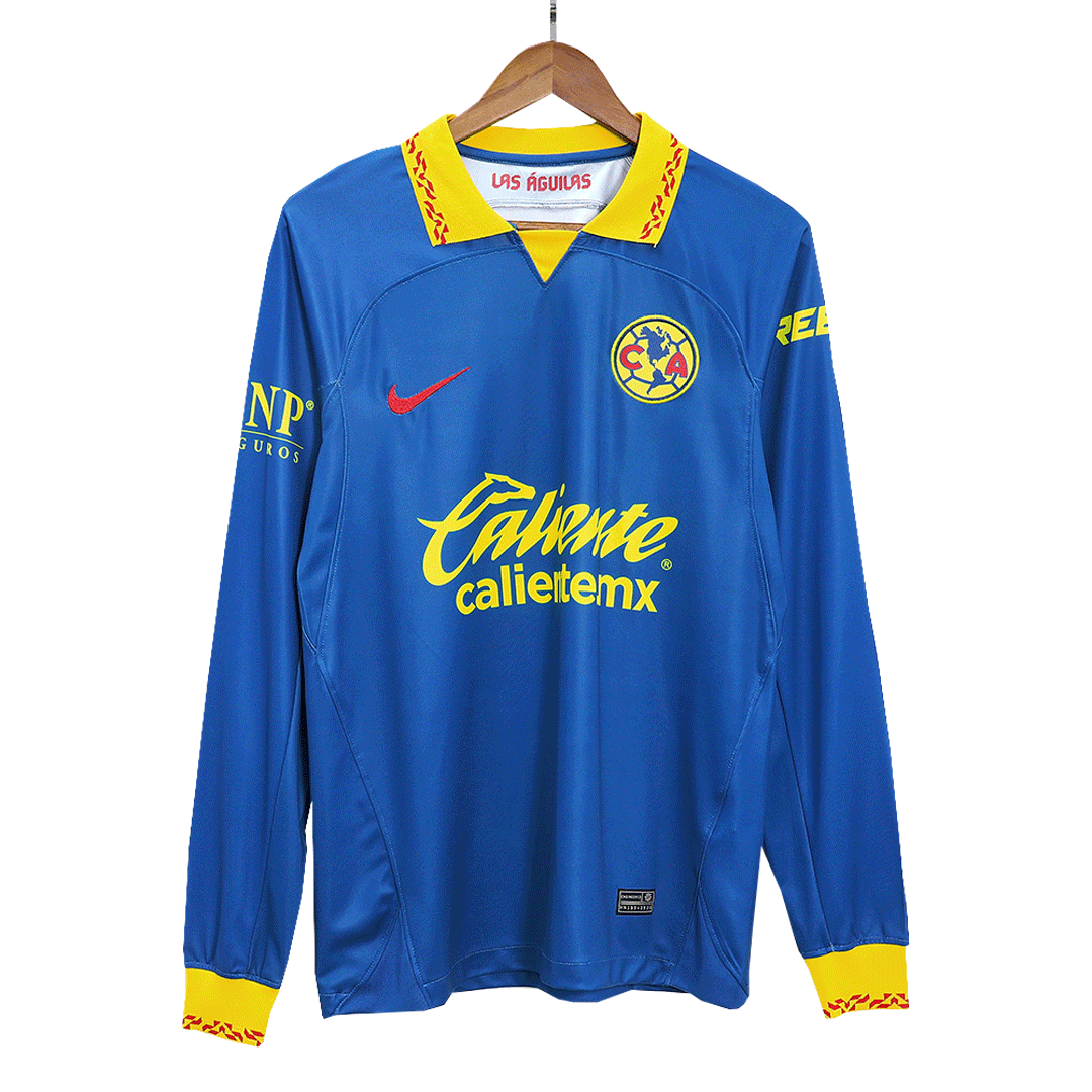 47182e3c115463841011d8ac4478a62f.png Club America Away Long Sleeve Soccer Jersey 2023/24 - Image 1
